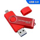 Conjuntos de acessórios de computador microdrive 16gb usb 3.0 telefone android computador de uso duplo disco rotativo de metal u vermelho