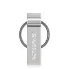 Conjuntos de acessórios de computador microdrive 32gb usb 2.0 chaveiro de metal u disco cinza