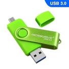 Conjuntos de acessórios de computador microdrive 32gb usb 3.0 telefone android computador de uso duplo disco rotativo de metal u verde