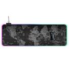 Conjuntos de acessórios de computador padrão de mapa mundial de computador mouse pad iluminado tamanho: 90x30x0.4cm