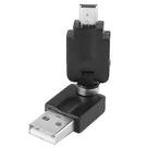 Conjuntos de acessórios de computador usb 2.0 am para mini usb adaptador giratório de 360 graus preto