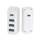 Conjuntos de acessórios de computador usb tipo-c 61w laptop power dock hub multifuncional com 3 interfaces usb 3.0 1 interface tipo-c