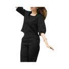 Conjuntos De Calças Com Mangas Bufantes Para Mulheres, Moda Urbana Elegante, Trajes De Trabalho De Conjuntos De Calças Com Mangas Bufantes Para Mulheres, Moda Urbana Elegante, Trajes De Trabalho De