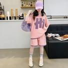 Conjuntos De Camisetas De Verão Para Meninas, Tops De Manga Curta Para Crianças, Shorts, 2 Peças,