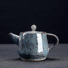 Conjuntos de chá de café requintado céu estrelado esmalte chinês tradicional paisagem padrão bule de flores de cerâmica