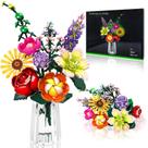 Conjuntos de construção de buquês de flores IKIDSUN Artificial Flowers