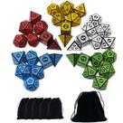 Conjuntos de dados poliédricos SmartDealsPro D&D DND RPG MTG (5 conjuntos)