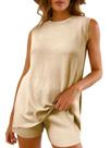 Conjuntos de lounge de 2 peças Glamaker Summer Casual para mulheres