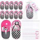 Conjuntos de manicure Pickmesh para chá de bebê Favors com design de chinelo