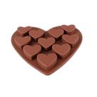 Conjuntos de panelas amor moldes de silicone em forma de coração molde de chocolate bolo fondant