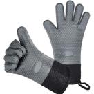 Conjuntos de panelas par de luvas de cinco dedos de silicone antiderrapante de isolamento térmico de forno de microondas