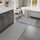 Conjuntos de tapetes de banheiro, 2 peças, Earcu Quick Dry, superabsorvente