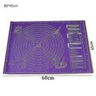Conjuntos de utensílios de cozinha 45x60cm roxo grande silicone amassar massa tapete de cozimento pizza fabricante de massa pastelaria cozinha