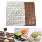 Conjuntos de utensílios de cozinha molde diy de silicone tapete de cozimento de 30 cavidades quente novo silicone macaron macaroon pastelaria forno molde de cozimento