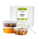 Conjuntos Deli Containers QUIDDITY WARE 60 com tampas à prova de vazamentos