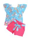 Conjuntos Infantil Menina De 2 A 8 anos Short E Blusa Conjuntos Infantil Menina De 2 A 8 anos Short E Blusa