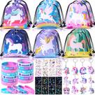 Conjuntos Unicorn Party Favors Winrayk 12 para meninas com bolsa e muito mais
