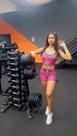 Conjuntoshort e top onça fitness rosa pink