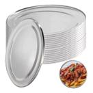 Conjuto 40 Bandejas Inox Pequenas Bandeija Oval Para servir Conjuto 40 Bandejas Inox Pequenas Bandeija Oval Para servir