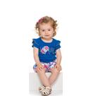 Conjuto Feminino Infantil Blusa E Shorts Meia Malha Conjuto Feminino Infantil Blusa E Shorts Meia Malha