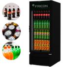 Conservador Vertical 402L Expositor LED Total Black VCFM402V Fricon