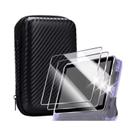 Console De Jogo R36S 4 Em 1 Com Estojo De Viagem E Protetores De Tela De Vidro Temperado, Bolsa De Console De Jogo R36S 4 Em 1 Com Estojo De Viagem E Protetores De Tela De Vidro Temperado, Bolsa De