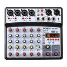 Console de Mixagem de Áudio BOMGE - Mixer de DJ Digital de 6 Canais