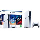 Console Playstation 5 Slim Disk 1TB Astro Bot e Gran Turismo 7 com dualsense branco Console Playstation 5 Slim Disk 1TB Astro Bot e Gran Turismo 7 com dualsense branco