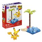 Construindo o Toy MEGA Pokémon Adventure Builder com bonecos de ação Construindo o Toy MEGA Pokémon Adventure Builder com bonecos de ação
