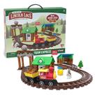 Construindo Toy Basic Fun LINCOLN Logs-Sawmill Express Train Construindo Toy Basic Fun LINCOLN Logs-Sawmill Express Train