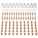 Consumíveis de Corte a Plasma ARCCAPTAIN (110 Unidades) - Compatíveis com CUT-45 e CUT-50