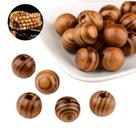 Conta Bola Madeira Mesclada 18mm Com Brilho E Furo 40 Peças - Conta Bola Madeira Mesclada 18mm Com Brilho E Furo 40 Peças -