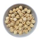 Conta Bola Madeira Poligonal Miçanga 14mm 50 Peças Furo Conta Bola Madeira Poligonal Miçanga 14mm 50 Peças Furo