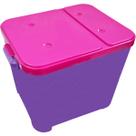 Container Furacão Pet Roxo Com Tampa Rosa 15Kg