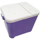 Container Porta Ração Canister Plástico com Tampa Protege Conserva Furacão Pet 15 Kg Roxo
