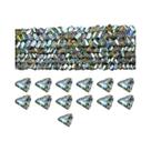 Contas De Cristal Austríaco Triangulares De 4/6/8mm Cor AB Para DIY Em Joias, Pulseiras, Colares E