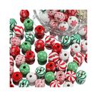 Contas De Madeira Verde Boneco De Neve 16mm 510pçs Para Fabricação De Pulseiras, Chaveiros E Joias Contas De Madeira Verde Boneco De Neve 16mm 510pçs Para Fabricação De Pulseiras, Chaveiros E Joias
