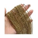 Contas De Pedra Natural Amarelo Dourado 2mm Redondas Facetadas Para Fazer Joias DIY Pulseira Colar