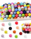 Contas de Silicone FIVEIZERO 150 Peças 15 mm 30 Cores