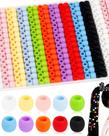 Contas de Silicone FIVEIZERO para Trançar Cabelo - 300 unidades