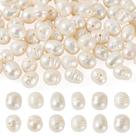 Contas FASHEWELRY 70 peças de pérolas naturais de água doce 6 mm