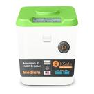 Contêiner com bloqueio de tempo, seguro para cozinha, verde médio para telefones