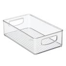 Contêiner de armazenamento MDesign Small Plastic, pacote com 2 unidades, transparente Contêiner de armazenamento MDesign Small Plastic, pacote com 2 unidades, transparente
