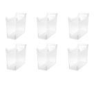 Contêiner de armazenamento Sterilite Narrow Shelf Bin, pacote com 6 unidades
