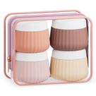 Contêineres de viagem Mrsdry para produtos de higiene pessoal, pacote com 4 unidades com bolsa transparente