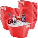 Contenedor de almacenamiento Norme Ovalado 4.5L Cubo de hielo de plástico rojo 24 piezas Contenedor de almacenamiento Norme Ovalado 4.5L Cubo de hielo de plástico rojo 24 piezas