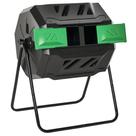 Contenedor de Compost Outsunny 360 con Doble Cámara Giratoria de 160L
