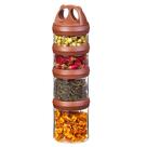 Contenedores para Alimentos SELEWARE Apilables Herméticos Paquete de 4 de 920 ml
