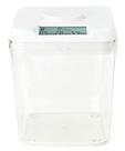 Contentor Time Locking, seguro para cozinha, tampa branca de 5,5 cm de altura