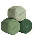 Contentores de viagem Cadence Haircare Set com 3 suportes flexíveis Contentores de viagem Cadence Haircare Set com 3 suportes flexíveis